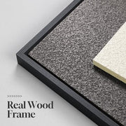 3D Large Framed Brown Abstract Wall Art for Living Room, 3Piece 24x36 In | Solid Wood Frames, Sandstone Textured Artwork for Walls, Black White Geometric Sculptural Pictures Wall Decor Bedroom Office