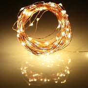 Ariceleo Led Fairy Lights Battery Operated, 1 Pack Mini Battery Powered Copper Wire Starry Fairy Lights for Bedroom, Christmas, Parties, Wedding, Centerpiece, Decoration (5m/16ft Warm White)
