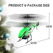 BUSSGO RC Helicopter, Remote Control Helicopter for Kids | with 30Mins Flight(2 Batteries), 7+1 LED Light Modes, Altitude Hold, RC Toys for Boys Girls