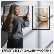 Homeforia 18x24 Black Poster Frame, High-End Metal, 16x20 Mat, Glass