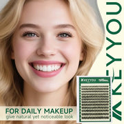 KEYYOU Flora Lash Clusters D Curl Wispy Flaunt Eyelash Extensions F01