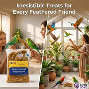 Birds LOVE® Millet Tips & Tails for Birds – Premium Spray Millet Treat, Non-GMO, USA Grown – Natural Bird Food for Parakeets, Cockatiels, Budgies, Lovebirds, Finches, Canaries & Parrots – 1 lb
