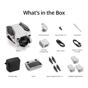 DJI Mini 3 Fly More Combo With DJI RC, 3 Batteries | Lightweight Camera Drone With 4K HDR Video, 114-Min Flight Time, Vertical Shooting, 32800ft (10km) Video Transmission