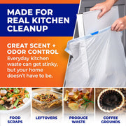 Hefty Ultra Strong 13 Gal Kitchen Trash Bags, Lavender Vanilla, 110ct | Bulk Pack, 13G Tall White Trash Bags with Drawstrings for Kitchen, Resists Leaks, Punctures, Rips, Continuous Odor Control