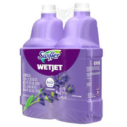 Swiffer WetJet Multi-Purpose Floor Cleaner Solution with Febreze Refill, Hardwood Floor Cleaner, Lavender Scent, 1.25 Liter -42.2 Fl Oz (Pack of 2)