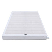 Amazon Basics Smart Box Spring Bed Base, 5-Inch Low Profile Height Mattress Foundation, Sturdy Durable Steel Support, Tool-Free Easy Assembly, Queen, 79" x 59.5" x 5", White