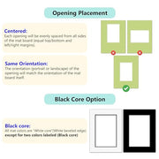 Poster Master Antique White Matboard – 4-Ply Acid-Free Picture Mat Board with 45° Beveled Cut, Made in USA, Custom Cut to Any Size, 1/16" Thickness for Framing & Displays
