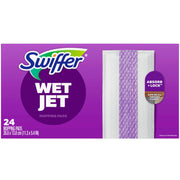 Swiffer WetJet Hardwood Floor Cleaner Spray Mop Pad Refill, Bathroom Cleaning Supplies, Hardwood Floor Cleaner, Multi Surface, 24 Count