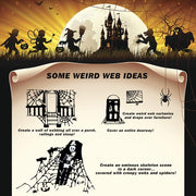 1000 sqft Spider Webs Halloween Decorations with 77 Fake Spiders | Super Stretch Cobwebs for Halloween Indoor and Outdoor Decor