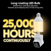 WYZE Bulb Cam - 2K HD Smart Light Bulb Security Camera, E26 Socket | Color Night Vision, 800-Lumen Dimmable LED, 160° Wide View, Motion Detection & Siren, Works with Alexa & Google Assistant