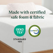 Zinus Memory Foam 8 Inch Green Tea Mattress, Twin | Pressure-Relieving Comfort & Full-Body Support, Naturally Fresh, CertiPUR-US & OEKO-TEX Certified Safe Materials