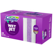 Swiffer WetJet Hardwood Floor Cleaner Spray Mop Pad Refill, Bathroom Cleaning Supplies, Hardwood Floor Cleaner, Multi Surface, 24 Count