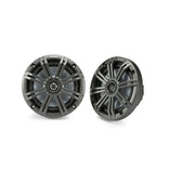 Kicker KM65 6.5-Inch (165mm) Marine Coaxial Speakers with 3/4-Inch Tweeters, 4-Ohm, Charcoal and White Grilles