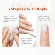 Modelones Nail Strengthener and Growth, Milky White Nail Polish Hardener | Extra Strong and Growth Fall Nail Repair Natural Strengthening Polish Concealer Foundation Nail Stuff Toenails Gifts 15ml