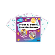 Buffalo Games Puzzle Saver, 6 Sheets & 2 Hangers, Puzzle Preservation Kit | Peel & Stick Puzzle Preservation Kit for Adults, No Messy Glue, 2 Wall Hangers, Fits 29" x 21.5", Made in USA Since 2007