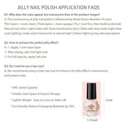 modelones Jelly Nail Polish, 6 Colors Quick Dry Nude Pink Nail Polish Set | Air Dry Nail Polish, No UV Lamp Needed, User-Friendly Red Brown Polish Kit, Nail Art Home Salon, Gift for Women