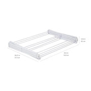 Amazon Basics Foldable Portable Clothes Drying Rack for Indoor Air Drying, Collapsible Design, 14.5" D x 29.5" W x 41.8" H, White