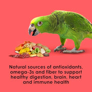 Kaytee Fiesta Parrot Food for Large Birds, 2.5 Pounds | Fun feeding. Bird food with fruits, veggies, grains. Bird seeds, shapes and textures for natural foraging