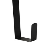 Aeranto Slim Over The Door Wreath Hanger for Front Door, 12" Black 1 Pack | Damage-free wreath holder, Easy to Use and Reusable Door Hook for Christmas, Thanksgiving, Halloween and Daily Décor