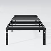 Hafenpo 14 Inch Twin Bed Frame, Under Bed Storage, Black | Sturdy Metal Platform Twin Size, No Box Spring Needed, Heavy Duty, Easy Assembly, Strong Bearing Capacity
