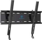PERLESMITH Tilting TV Wall Mount for 23–60 inch TVs up to 115 lbs | Fits 16" Wood Stud, 1.2 inch Low Profile for Space Saving, Pull-Cord Release for Easy TV Removal, Max VESA 400x400mm