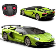 AEROQUEST 1:24 Lamborghini Remote Control Car （Aventador SVJ-Green） | Officially Licensed,Birthday Gift,Toys for ages 3-8,Electric Sport Racing,front-light ,2.4GHz-supports multi-play
