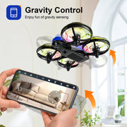Swifsen Drones for Kids with Camera,Rc Drone Indoor Small Helicopter,Birthday Gifts for Boys and Girls Beginners Friendly,Mini Quadcopter Toy With 2 Batteries,Propeller Protect,Altitude Hold