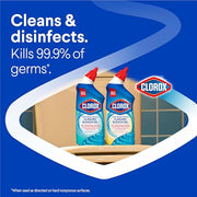 Clorox Toilet Bowl Cleaner Clinging Bleach Gel, Kills 99.9% of Bacteria and Viruses, Ocean Mist, 24 Fl Oz, Pack of 2