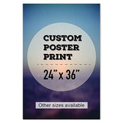 wall26 Custom Poster Prints - Upload Your Image/Photo, Personalized Photo to Poster Printing, Durable and Waterproof, Home Decor Wall Art Prints - 24x36 inches
