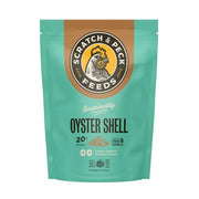Scratch and Peck Feeds | Oyster Shell Chickens & Ducks | 4 lb Pouch | Essential Calcium Supplement for Eggshell Strength and Hen Health, All Natural, Sustainably Sourced