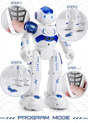 KingsDragon RC Robot Toys for Kids,Remote Control Smart Robot Toy | Gesture & Sensing Programmable Interactive Walking Robot for Age 3 4 5 6 7 8 10 Year Old Boys Girls Birthday Gift Present