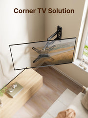 monTEK Full Motion Small TV Wall Mount for 13-43 Inch TVs up to 44 lb | ±90° Swivel, +5°/-15° Tilt, Landscape/Portrait Rotation, Extends 14.6 in, 4X Load Tested, VESA 200x200 mm, Single-Stud Mount
