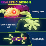 Wall Climbing Gecko RC Toy, Birthday Gifts for Boys 3 4 5 6 7 8+Years Old | Glow in the dark,Low Noise,Stronger suction, Rechargeable toys, Boy Toys for Age 3 Years and Up,Kids Gifts Ages 3-10