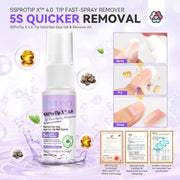 SAVILAND Solid Nail Glue Gel & Nail Glue Remover Kit: U V Light for Nails Complete Nails Tools for Press Ons Strong Nail Glue Gel Handheld Gel X Lamp for Gel Nails and Quick Press On Nail Remover