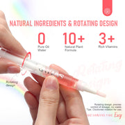 SAVILAND Natural Cuticle Oil Pen 6Pcs Vitamin E for Damaged Thin Nails | Revitalizing Cuticle Softener, Overnight Repair, Nail Strengthener, Plant-Based Jojoba & Olive Oil, Mess-Free Pen Applicator