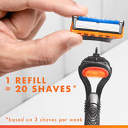 Gillette Fusion5 and ProGlide Men's Razor Blade Refills, 5-Blade Cartridges, Variety Pack, 12 Count