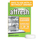 Affresh Dishwasher Cleaner, Mess-Free Deep-Cleaning Tablet, 6 Month Supply | Helps Power Away Smells from Limescale & Mineral Deposits,EPA Safer Choice Certified, Safe for All Dishwashers
