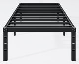 Hafenpo 14 Inch Twin Bed Frame, Under Bed Storage, Black | Sturdy Metal Platform Twin Size, No Box Spring Needed, Heavy Duty, Easy Assembly, Strong Bearing Capacity