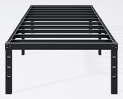 Hafenpo 14 Inch Twin Bed Frame, Under Bed Storage, Black | Sturdy Metal Platform Twin Size, No Box Spring Needed, Heavy Duty, Easy Assembly, Strong Bearing Capacity