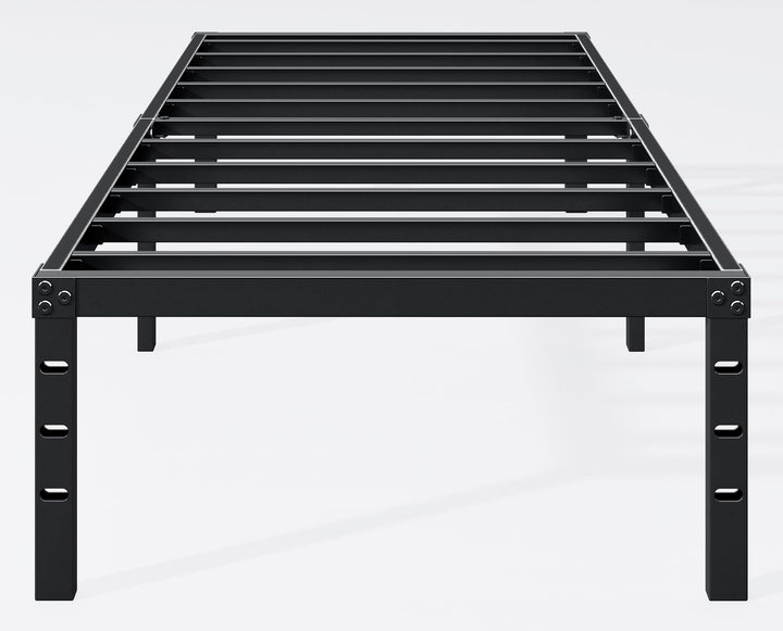 Hafenpo 14 Inch Twin Bed Frame, Under Bed Storage, Black | Sturdy Metal Platform Twin Size, No Box Spring Needed, Heavy Duty, Easy Assembly, Strong Bearing Capacity