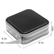 Siveit CD/DVD Cases 40 Capacity Disc Storage Binder for Car(Black)
