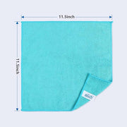 HOMEXCEL 12PK Microfiber Cleaning Cloth, Cleaning Rag for Home, 11.5x11.5in | Reusable, Lint Free, Scratch-Free and Highly Absorbent Towels for Kitchen, Window and Glass, Cars (Green/Blue/Yellow/Pink)