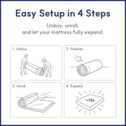 LIFEMENT Full Size Mattress, 8 Inch Full Mattress, Basic Graphite Cooling Memory Foam Mattress in a Box, Pressure Relief with Medium Firm Support, CertiPUR-US Certified, 75''L x 54''W