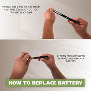 Wahl Micro Groomsman Battery Personal Trimmer for Eyebrows, Nose & Ear | Compact Quick Touch-Up Hair Trimmer For Eyebrows, Neckline, Nose, And Ear Hair With Rinseable Heads – Model 5640-600
