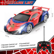Growsland Remote Control Car for Kids, RC Cars for Boys Kids 1:18 Electric Vehicle Toy Car Hobby Racing Car Toys with Lights & Controller, Birthday Gift for 3 4 5 6 7 8 9 Year Old Boys Girls