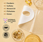 MAREE V Line Lifting Mask - Gold Face Lift Tape & Double Chin Lifting Mask | Collagen mask for neck lifting & tightening, neck wrinkle patches, face lifting tape, chin strap for double chin for women