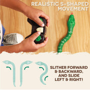 Terra by Battat Remote Control Snake, Emerald Tree Boa, Green, Animals | Electronic snake toy with remote, LED light-up eyes, S-shaped movement, includes 1 snake and 1 remote control, 6+ Years