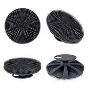 INNERNEED Food-Grade Soft Silicone Body Scrubber Shower Brush, Black