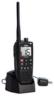 Uniden Atlantis 275 Handheld Two-Way VHF Marine Radio, Floating IPX8 Submersible Waterproof, Large Dual-Color Screen, 6-Watt, All USA/International/Canadian Marine Channels, NOAA Weather Alerts