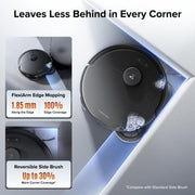 roborock 2026 New Qrevo 2 Pro Robot Vacuum and Mop, 20,000Pa Suction | FlexiArm Edge Mopping, Zero-Tangle, High-Temperature Mop Self-Cleaning, Smart Obstacle Avoidance for Pet Hair & Carpet, Black